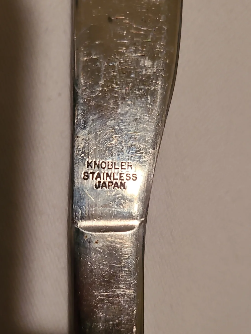 Knobler Stainless Japan Flat Handle Butter Cheese Spreader 8 Pieces